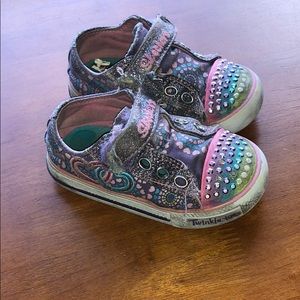 SOLD Purple Sketchers Toddler Light-Up Sneakers